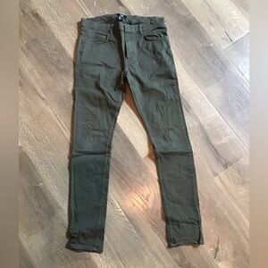 Men’s H & M super skinny W30 Olive Green